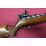 BSA Goldstar .22 10 shot repeat under lever action air rifle with moderator and rear sight aperture
