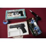 Milbro G10 .177 20 shot BB repeater air pistol, Gat .177 air pistol both in original boxes, and a