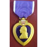 USA Purple Heart medal for military merit