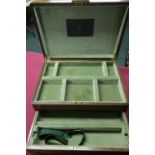 Early 20th C shooting tabletop accessories box with "Holland & Holland" makers label and another