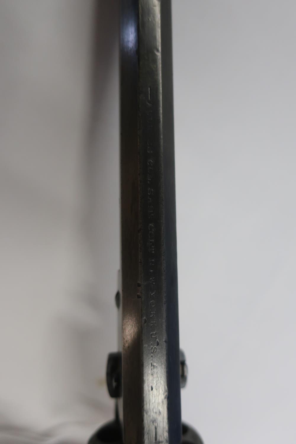 Colt navy style percussion cap revolver, 7 1/2 inch octagonal barrels, marked address Col.Saml. Colt - Image 3 of 3