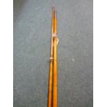 Allcocks two piece cane boat fishing rod