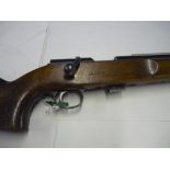 Remington .22 bolt action rifle with 5 shot magazine, the barrel screw cut for sound moderator,