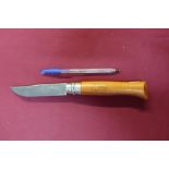 Extremely large Opinel of France single 4 1/2 inch bladed pocket knife no.12