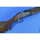 Marocchi 12 bore over and under single trigger ejector shotgun with 28 inch barrels, 14 1/4 inch