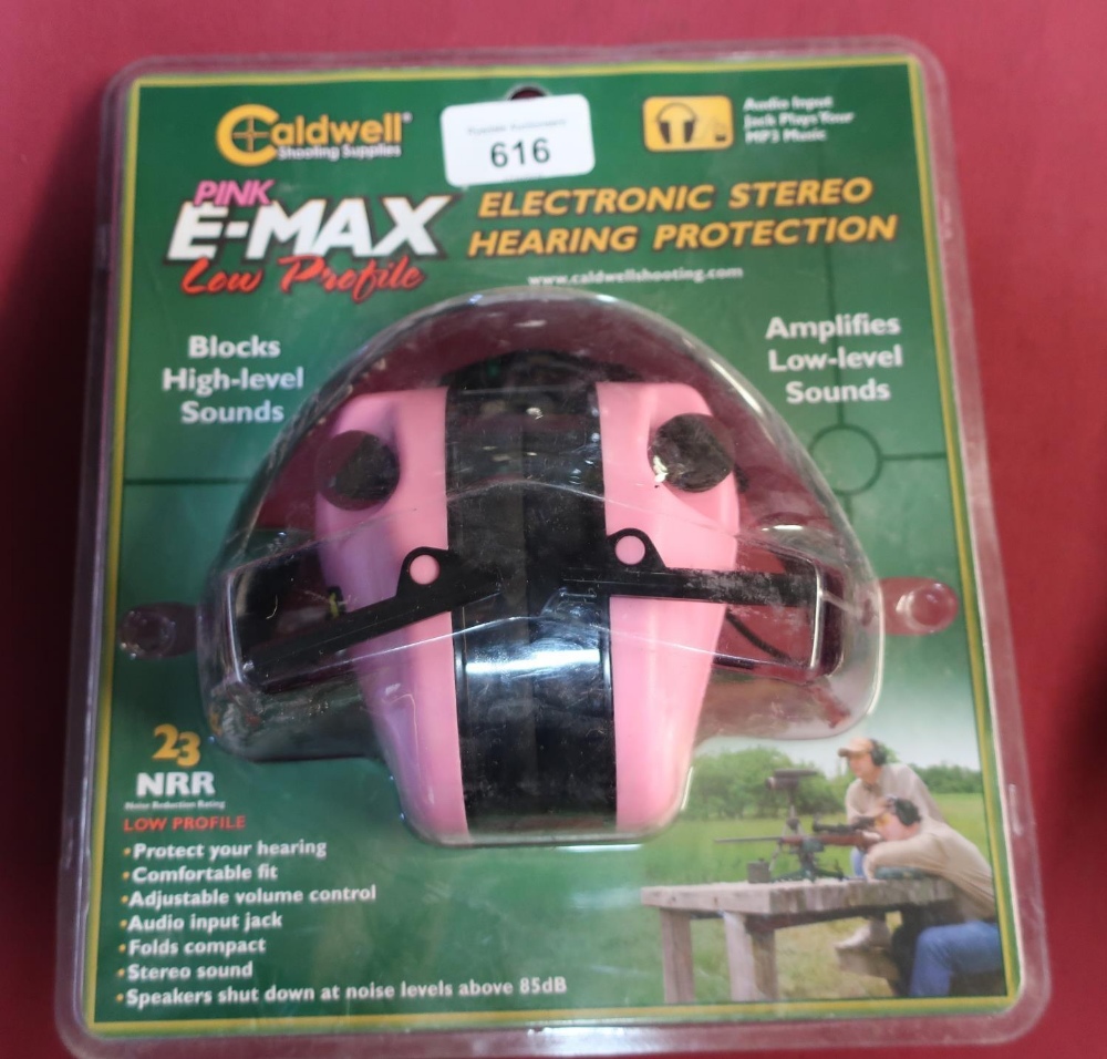 As new ex shop stock Cladwell electronic ear defenders in pink