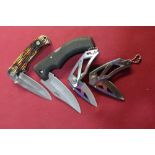 Ex shop stock four various pocket knives