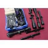 Nikko Stirling Game King 6-24x50AO and other various scopes, quantity of targets and a Pachmayer