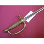 American Civil War period musicians sword model 1840, with solid brass hilt and simulated wire