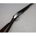 T Bland & Son 12 bore side by side side-lock shotgun with 28 inch sleeved barrels and 14 inch