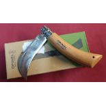 Boxed as new Opinel no.8 pruning knife