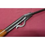 Vintage air rifle with octagonal and turned break barrel