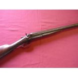 T Page Wood 12 bore hammer gun with 30 inch barrels and 14 1/8 inch stock, serial no. NVN (shotgun