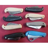 Eight ex shop stock G. Ibberson and other Sheffield made pocket knives