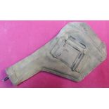 British military style webbing pistol holster with cleaning rod