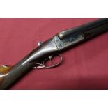 AYA Yeoman 12 bore side by side shotgun with colour hardened action 28" barrels serial number 398948