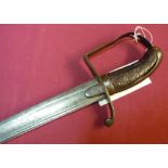 1788/96 type pattern yeoman cavalry troopers sabre with 36 inch engraved blade with faint military