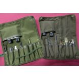 Two SA80 British Military issue gun cleaning kits