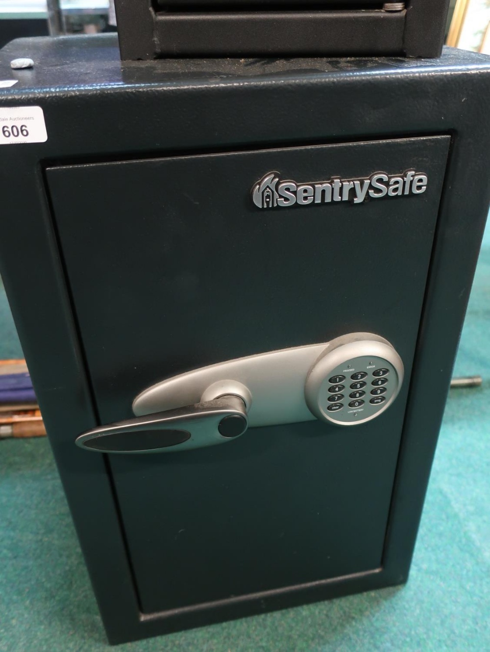 As new ex shop stock Century safe with digital lock (39cm x 37cm x 61cm)