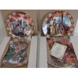 Set of four Royal Doulton collectors gallery edition Kings and Queens of the Realm collectors