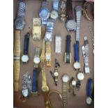 Collection of ladies and gents fashion watches, the majority Quartz (30)