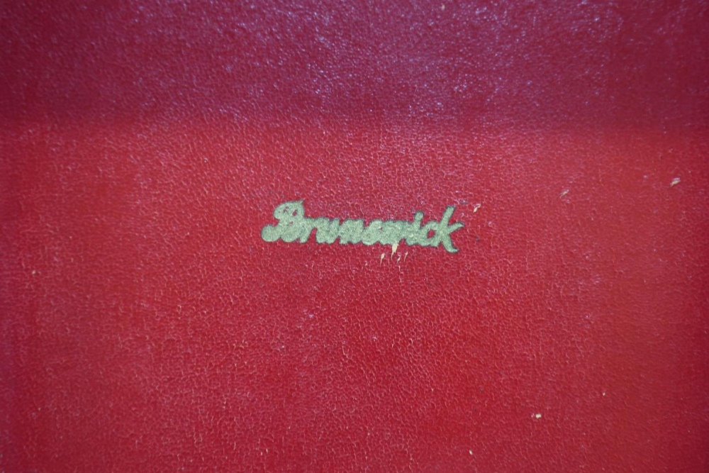Brunswick portable gramophone in red leatherette case, and a Decca 50 portable gramophone in black - Image 4 of 4