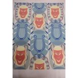 Ronald McNeill, two 1950's wall paper designs, watercolour (100cm x 63cm, max) (2)