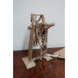 Early 20th C Japanese Prisoner of War work articulated bone model of performing acrobats with