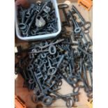 Large collection of early 19th C keys including doors, furniture, lock, etc in one box