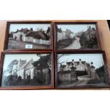 Four vintage black and white photographs of old Nunnington, Church Street, etc (16cm x 24cm) (4)