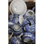 Collection of Copeland Spode Italian pattern tea and breakfast wares incl. two teapots, egg cups