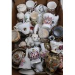 Selection of Royal Commemorative ware, decorative ceramics, etc in one box
