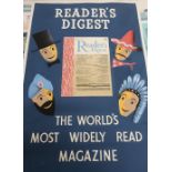 Ronald McNeill, 1950s advertising poster "Reader's Digest, the World's most widely read magazine"