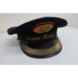 BRNE station masters cap, with orange ground badge
