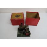 Latima productions plane model L.4. stationary steam engine with instructions, in original box (