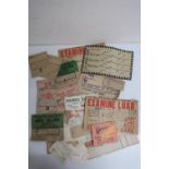 Collection of LMR, LMS, EWR and other wagon labels