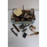 Beswick Beatrix Potter Hunca-Munca figure, small selection of various old keys, cast metal model