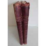 "With The Flag To Pretoria", two leather bound volumes depicting the Boer war 1899