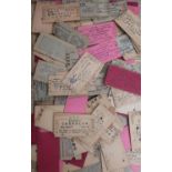 Collection of used railway tickets, including Welsh, Irish, etc, in one box