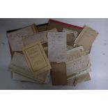 Collection of waybills, notes, receipts, etc, including Cambrian N S J & A, L & Y, Taff Valley