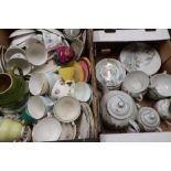 20th C Japanese souvenir eggshell tea service and a collection of other British teaware including