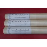 Eight rolls of Colefax & Fowler wallpaper book VII product 07907/01 shade G hardwood stripe in
