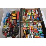 Collection of Dinky, Corgi, Matchbox diecast models, various scales, in three boxes