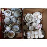 Japanese eggshell porcelain part tea service, wildlife of Britain collectors plates, Duchess