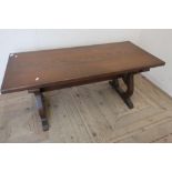 Oak rectangular coffee table (51cm x 115cm x 49cm)