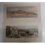 Two unframed carriage prints - Sands End, Yorkshire, after Merriott, and Staithes, Yorkshire after
