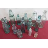 Scarborough & Whitby Brewery LTD beer bottle and a small collection of other late 19 C bottles