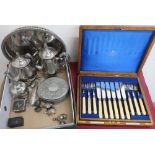 Set of twelve Victorian EPNS fish knives & forks in Goldsmiths & Silversmiths Company, 112 Regent