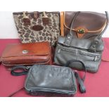 Collection of ladies leather handbags by A. D Mackenzie, Dooney & Bourke, Liz Cox etc (5)
