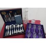 Canteen of Viners Kings Royale pattern silver plated cutlery for 8 people (58 pcs), set of six